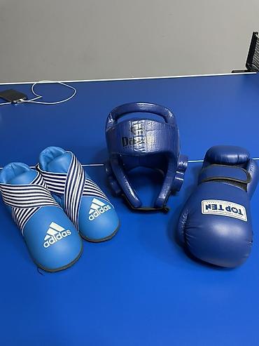 Шлемы: Продаю недорого Комплект экипировки для тхэквондо (ITF) Состав: - — 9