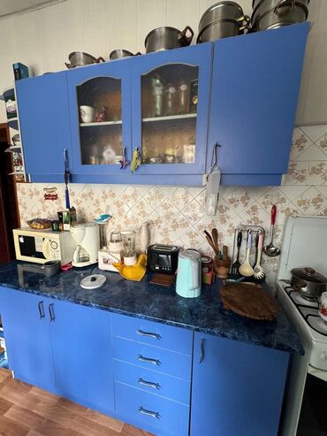 кухонные гарнитуры маленькие: Кухонный гарнитур, цвет - Синий, Б/у