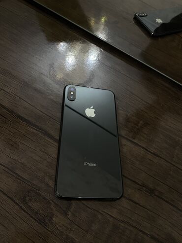 Apple iPhone: IPhone Xs Max, 256 GB, Black Titanium, Zəmanət, Barmaq izi, Face ID