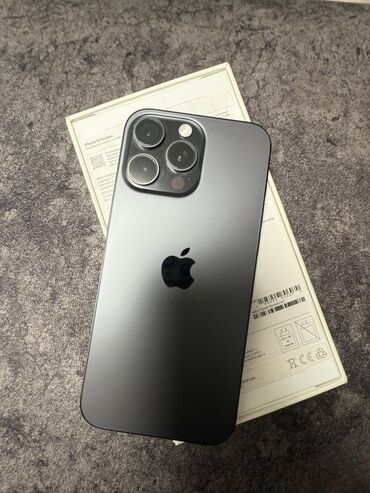 Mitsubishi: IPhone 16 Pro Max, 256 ГБ, Black Titanium, Face ID, С документами