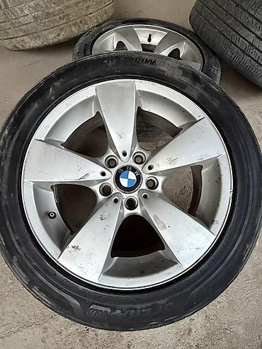 r17 honda: Комплект из 4 оригинальных легкосплавных дисков BMW с шинами. - — 2