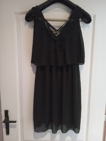 haljina za plažu: M (EU 38), color - Black, Cocktail, With the straps