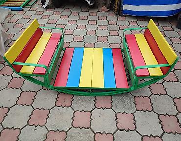 Другие игровые комплексы: Яркая детская качалка-лодочка для весёлых игр! Прочная металлическая — 7