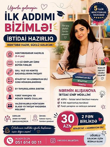 tır sürücü kursu: İbtidai sinif müəllimi, 3-5 illik təcrübə, Dəyişən qrafik — 1