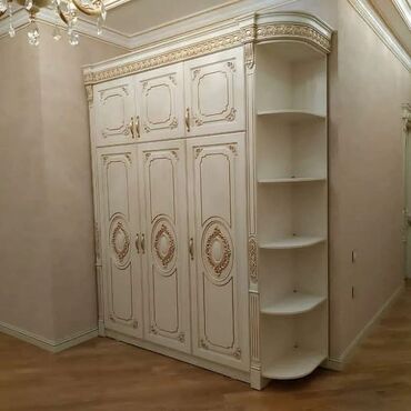 Sifarişlə dolablar: Düz dolab, Mətbəx üçün, Qonaq otağı üçün, Dəhliz üçün, Qarderob, Kupe, Korpuslu, 5 qapı — 17