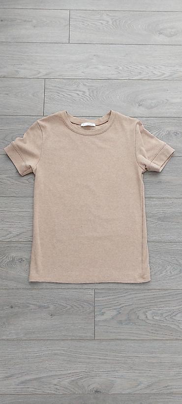 pull and bear: ZARA qadın t-shirt - Model: qısaqoll, dairəvi yaxalı basic t-shirt - — 3