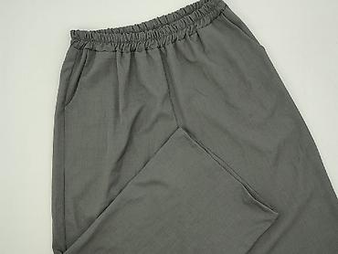 klapki hermes eobuwie: Szare damskie spodnie typu culottes - Fason: szerokie nogawki 7/8 — 1