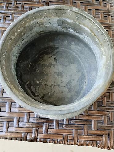 qedmi qazanlar: İşlənmiş, Aş qazanı, rəng - Qara, Mis, SSRİ — 4