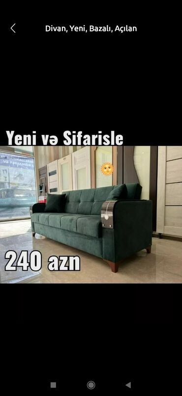 Divanlar: Künc divan, Yeni, Açılmayan, Bazasız, Parça, Şəhərdaxili pulsuz çatdırılma — 10