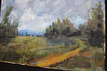 za kucu: SLIKA PEJZAŽ, IMPRESIONIZAM, ULJE NA PLATNU, 40 X 50 | Slika sa — 3