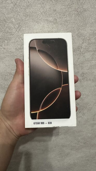 x6 pro: IPhone 16 Pro Max, Новый, 256 ГБ, Desert Titanium, Кабель, Коробка, 100 %