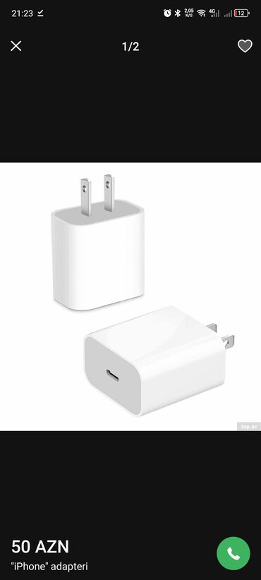 iphone 12 adapter qiymeti: Adapter Apple, Yeni
