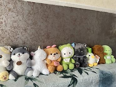 Мягкие игрушки - Коллекция плюшевых персонажей: котики, щенки, хаски