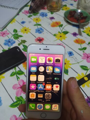 Mobil telefon və aksesuarlar: IPhone 6, 16 GB, Gümüşü, Zəmanət, Barmaq izi, Simsiz şarj