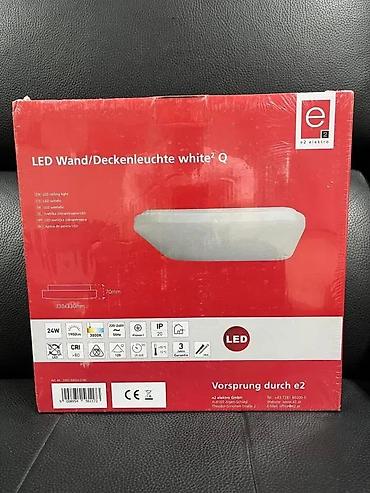 Rasveta: LED plafonska/zidna svetiljka e2 elektro – white² Q - Snaga: 24 W - — 1