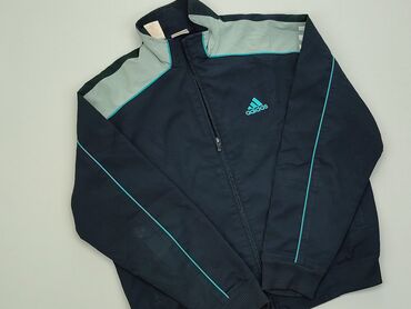 Kardigan Adidas, XL (EU 42), stan - Dobry, wzór - Linia, kolor - Niebieski
