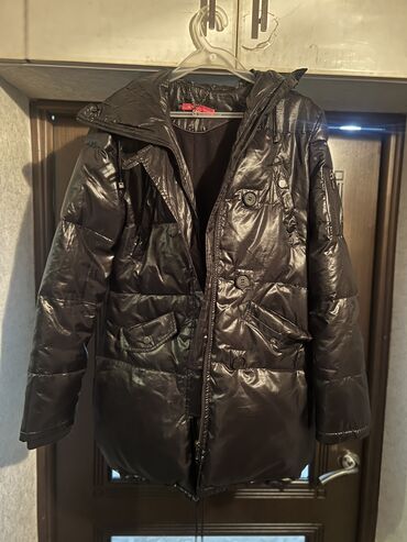 зимняя куртка женская длинная: Куртка M (EU 38), цвет - Черный
