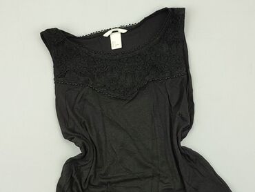 czarne cekinowe bluzki: Blouse, H&M, S (EU 36), condition - Good