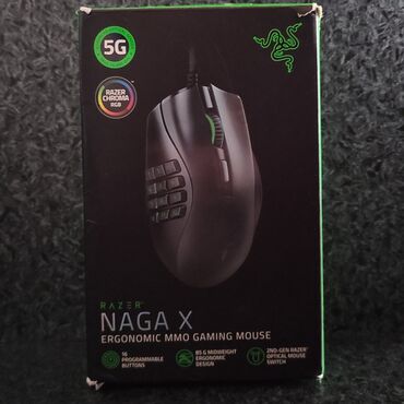maus pad: Razer Naga X Gaming Mouse • HZ: 1ms/1000hz • DPI: 1800 • Sensor
