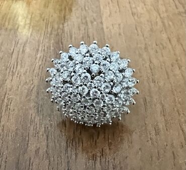 Серебряные кольца: Г. Ош. Коктейльное красивое модное кольцо. Бижутерия. Цвет — 5