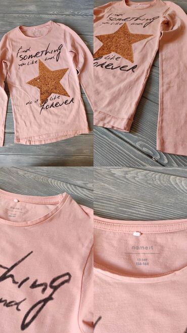 Топы и рубашки: Рубашка, цвет - Розовый, Б/у — 1