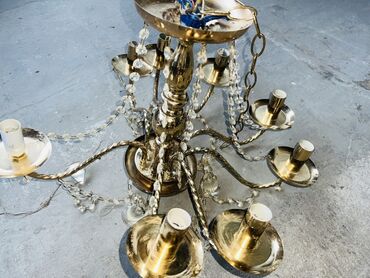 Pərdə və jalüzlər: Çılçıraq, 8 lampa, Metal