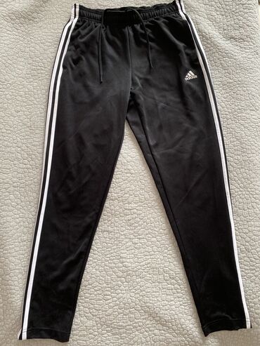 женские брюки адидас: Брюки M (EU 38), цвет - Черный