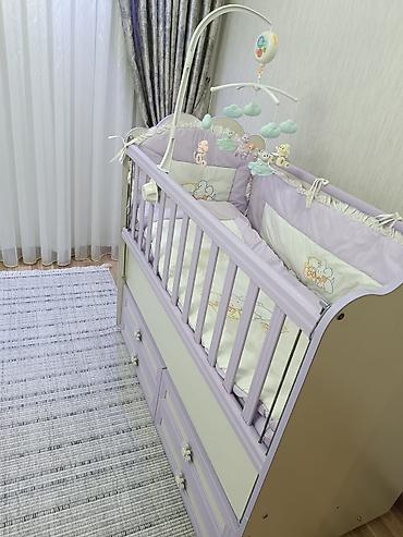 usag masasi: Uşaq beşiyi – Belis brendi - Rəng: lavanda-bənövşəyi və krem tonları — 4