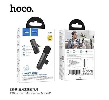 Петличные микрофоны: Беспроводной микрофон для Apple Беспроводной микрофон Hoco L20 Fair — 13