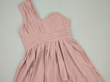 różowa sukienki z piórami: Dress, L (EU 40), condition - Very good