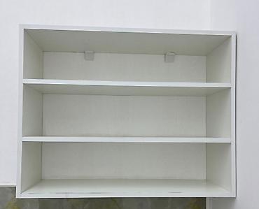 mebel trimo: Ağ rəngli divar rəfi - Material: laminat/MDFlam görünüşlü taxta — 1