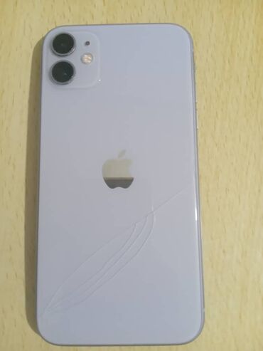 Apple iPhone: IPhone 11, Б/у, 128 ГБ, Синий, Зарядное устройство, Защитное стекло, Чехол, 75 %