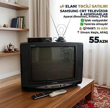 televizor pultlari: 55 azn Samsunq tv orjinal aparati,antenasi 2 eded pultlari ustunde — 1