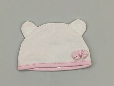 czapka dla dziecka z uszami: Czapeczka, 0-3 m, stan - Dobry