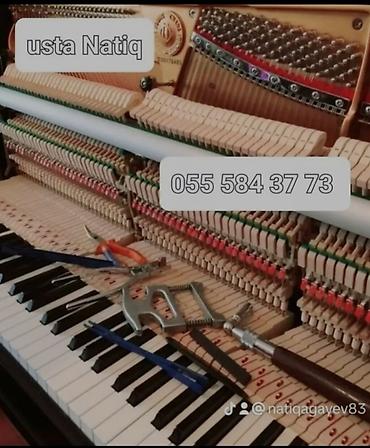 xudu saz evi: Piano köklənməsi və sazlanması xidməti Usta Natiq tərəfindən — 1