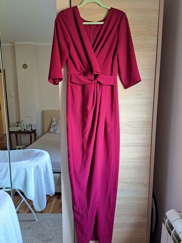 haljine za zimu: M (EU 38), bоја - Ljubičasta, Večernji, maturski, Drugi tip rukava