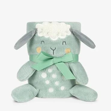 elementi: KIKKA BOO – Kikkaboo bebi ćebence sa 3D vezom 75x100 “Sleepy Sheep” — 1