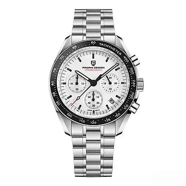 Ručni satovi: PAGANI DESIGN PD-1701 -40mm-Bela-Omega Speedmaster Moonwatch Potpuno — 7