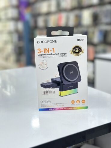 zaryatka yigan aparat: Simsiz şarj cihazı Borofone, 15 Vt, Yeni