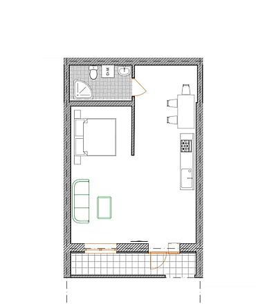 бишкее: 1 комната, 57 м², Элитка, 1 этаж, ПСО (под самоотделку) — 2