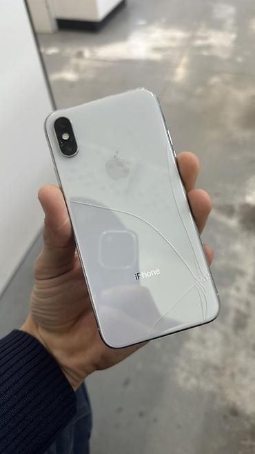IPhone X, 64 ГБ, серебристый Основные характеристики: - Экран 5.8" at lalafo.kg IPhone X, 64 ГБ, серебристый Основные характеристики: - Экран 5.8"