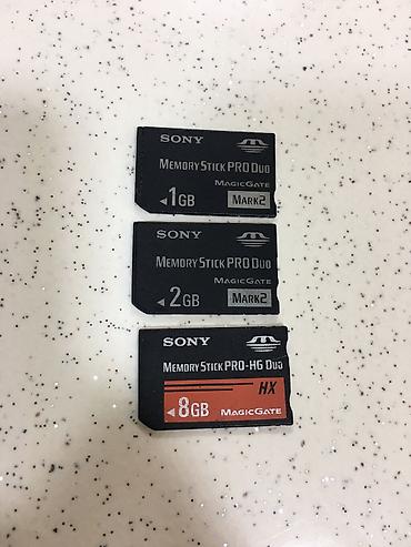 psp 1001: Sony Memory Stick yaddaş kartları 1gb -15 azn 2gb - 20 azn və 8gb — 1