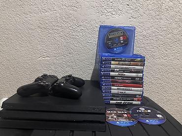 plastation: Ps 4 pro 1tb + 50 игр + два джойстика. Ps 4 pro не греется, не шумит — 1