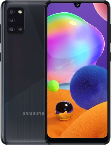 Samsung: Samsung Galaxy A31, Б/у, 64 ГБ, цвет - Синий, 2 SIM