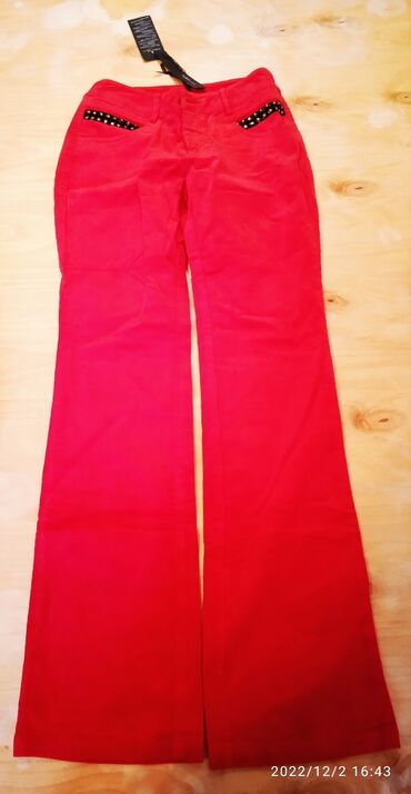 Женская одежда: Брюки M (EU 38), цвет - Красный
