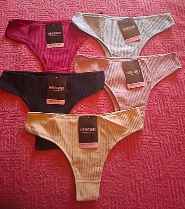 velicima: Rib čipkaste ženske gaćice – HENGWEI - Model: tangice/briefs sa — 2