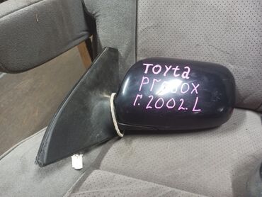 Рули: Боковое левое Зеркало Toyota 2003 г., Б/у, цвет - Черный, Оригинал