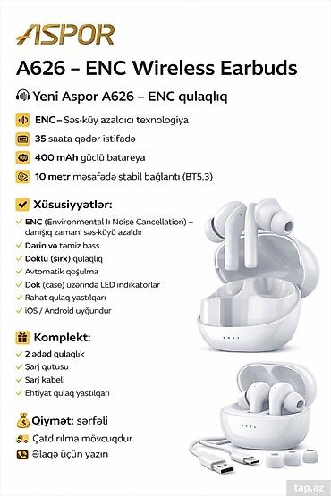 samsung level u: Yeni Simsiz (Bluetooth) Qulaqcıqlar, Apple, rəng - Ağ — 1
