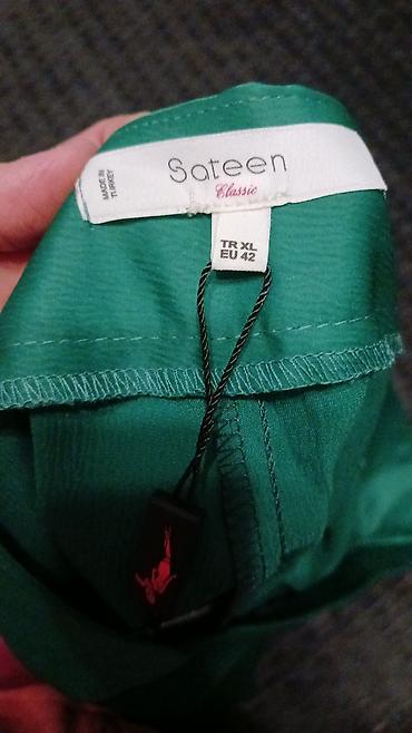 Şalvarlar: Sateen brendi qadın şalvarı - Model: Yan yarıq (slit) detallı, geniş — 2
