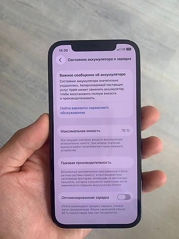 battery case: IPhone 12 Pro, Б/у, 256 ГБ, Pacific Blue, 76 % — 2